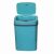 TOO 12 Liter Blue Sensor Trash Can with Open Lid
