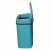 TOO 12 liter sensor trash can, side view, blue