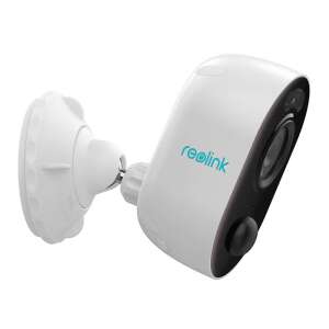 Cameră de securitate exterioară Reolink Lumus, albă, vedere înclinată - Reolink