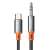 Mcdodo CA-900 USB-C 3,5 mm-es mini jack 3,5 mm-es AUX kábel, fekete, 1,8 m