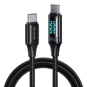 Kabel Mcdodo CA-1100 USB-C do USB-C, 100 W, 1,2 m (czarny)