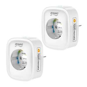 Gosund SP1-H Smart Plug, 2 Pack, White, Works with Apple HomeKit - Socket & Outlet