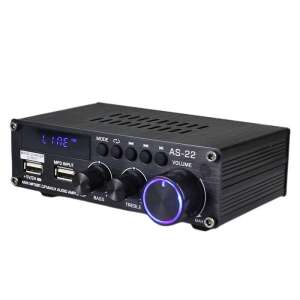 Blitzwolf AS-22 audio amplifier, 45W, Bluetooth 5.0, USB + remote control (black) 49690901 