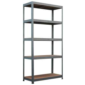 Rafturi metalice cu 5 niveluri, capacitate de încărcare de 875 kg, 180x90x40cm, rafturi MDF - Construcții și renovări