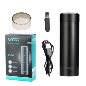 VGR V-339 profesionálny mini bezdrôtový elektrický holiaci strojček pre mužov, s USB nabíjacím káblom, čistiacou kefou a ochranným krytom - Depilácia&Holenie