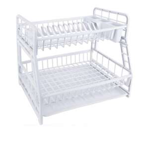 Praktikus Két Szintes Műanyag Edénycsepegtető - 44x30x36 cm