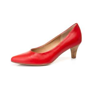 Tamaris piros bőr magassarkú cipő 49710924 Női alkalmi cipő - Belebújós