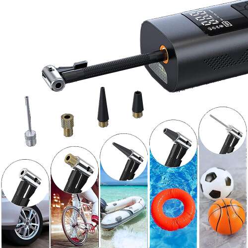 Portable Air Pump for Car Tires, Bicycles, and Inflatables