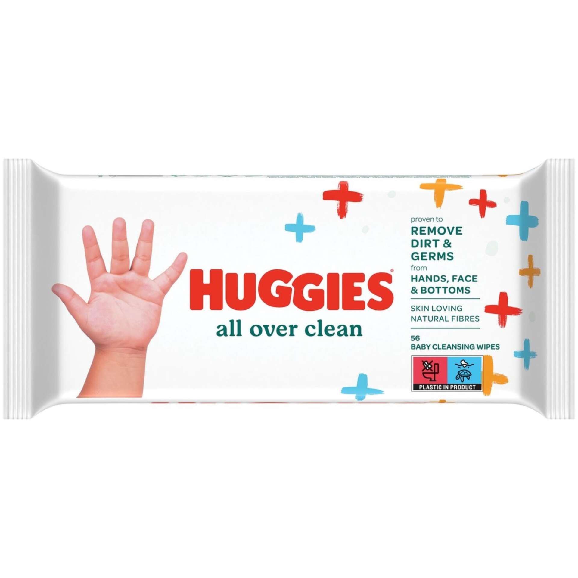Huggies All Over Clean nedves Törlőkendő 56db