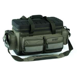 Jaxon horgász csapat táska merev alappal, 68/35/33cm, oxford 1200d - Pontyozó táska