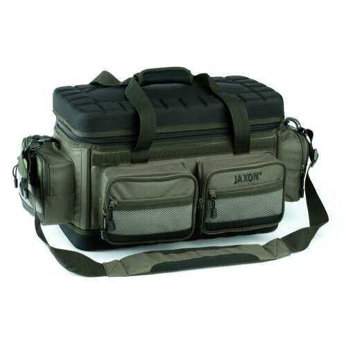 Jaxon horgász csapat táska merev alappal, 68/35/33cm, oxford 1200d