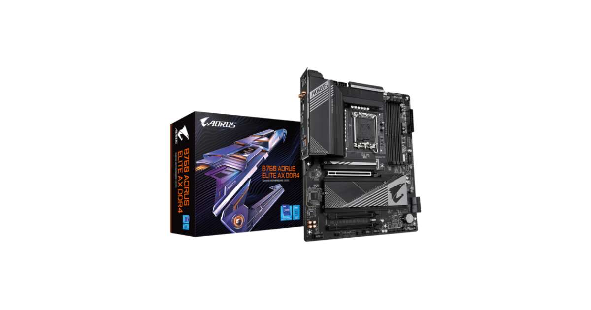 Gigabyte alaplap s1700 b760 aorus elite ax ddr4 intel z760, atx B760 ...