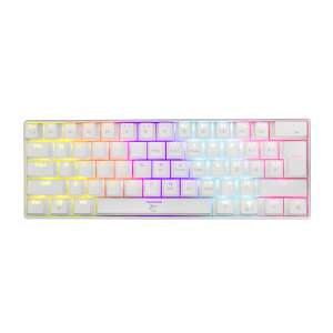 White Shark Shinobi 60% mechanical gaming keyboard with rainbow backlight, white and rainbow color - Computers and Accessory