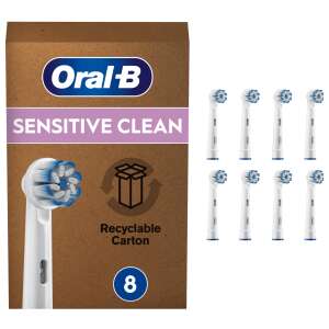 Oral-B Zahnbürstenkopf Sensitive Clean 8St. 49722770 Ersatz-Zahnbürste und Munddusche