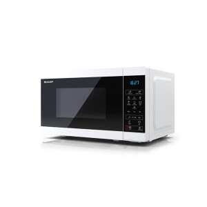 SHARP YC-MS02EW 20L digitális mikrohullámú sütő ferde nézete - Mikrohullámú sütő