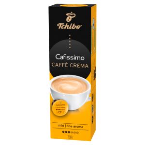 Tchibo Cafissimo Caffe Crema Fine Aroma kapszulák, 10 darab - Kávépárna & Kávékapszula