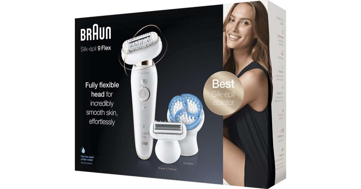 Braun Silk-Epil 9 Flex Wet & Dry Epilator, SES9020 - Women's Hair Removal