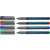 Schneider Maxx 220 S Permanentmarker, 4er Pack, schwarz, rot, blau, grün, 0,4 mm