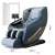Asaka MC-006SL-BEIGE LUXUS massage chair, blue color, showing the dimensions of the chair