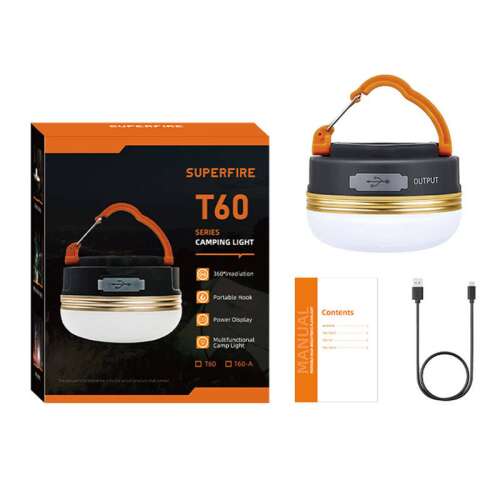 Camping lamp Superfire T60-A, 2,5W