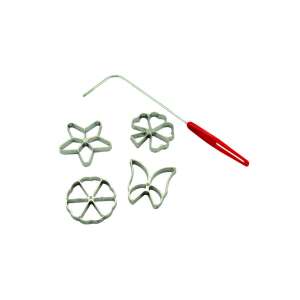 Sada na výrobu šišiek so 4 rôznymi tvarmi: kvet, hviezda, motýľ a ďatelina - Stroje na šišky