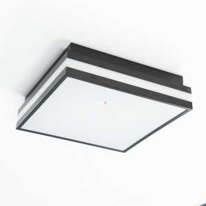 Ledvance Smart+ WIFI schwarze LED Deckenleuchte an weißer Decke - Deckenleuchten