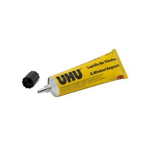 UHU Alleskleber, 35ml Tube, klar, schnell trocknend, starke Haftung - Flüssige Klebstoffe