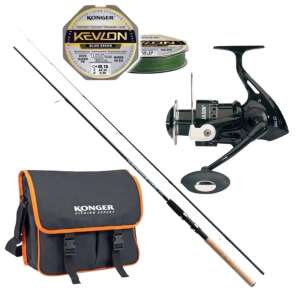 Jaxon tenesa jig horgászbot és orsós szett hordtáskával, zsinórral és csalivdal - Pergető szett