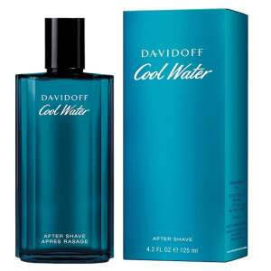 Davidoff Cool Water After Shave 125ml dla mężczyzn, niebieska butelka z czarną zakrętką - Płyn po goleniu i woda po goleniu