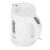 Angled view of Adler AD1371W white electric kettle with water level indicator