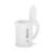 Adler AD1371W white electric kettle with open lid, angled view