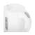 Adler AD1371w white electric kettle, 0.8L capacity, close-up of lid and button
