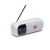 Angled view of JBL Tuner 2 white portable radio speaker