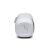 Side view of JBL Tuner 2 white portable radio speaker with power button
