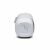 Side view of JBL Tuner 2 white portable radio speaker with power button