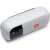 JBL Tuner 2 portable Bluetooth speaker with radio, white, angled view