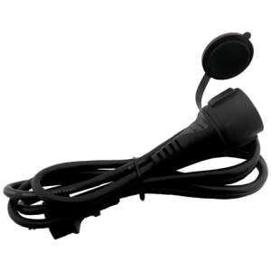 Entac IP44 kültéri hosszabbító kábel 10 méteres, fekete - Entac