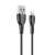 Borofone BX51 Triumph schwarzes USB-Lightning-Kabel, 1 Meter, 2.4A Schnellladung