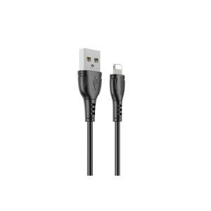 Borofone BX51 Triumph fekete USB-Lightning töltő és adatkábel - Borofone