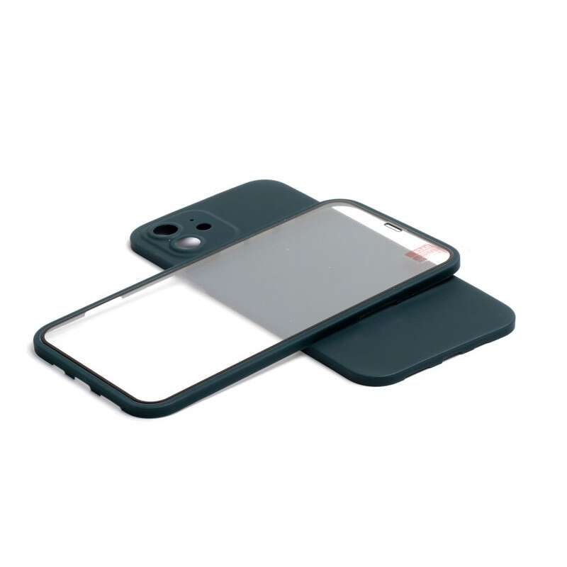 360 Full Body iPhone 12 6.1 TPU Tok + Üvegfólia Kék