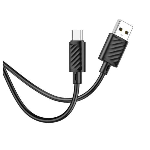 Cablu de încărcare și date Hoco X88 Gratified USB la Type-C, negru, 1 metru