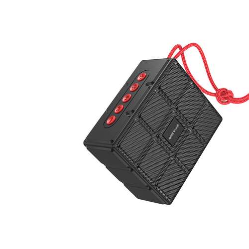Borofone BR16 Gage Sport fekete Bluetooth hangszóró, ferde nézet