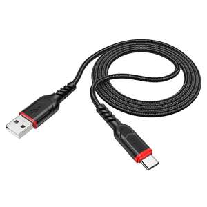Töltő és adatkábel USB/Type-C csatlakozóval 3A 1 méter Hoco X59 Victory fekete 49829822 - Hoco