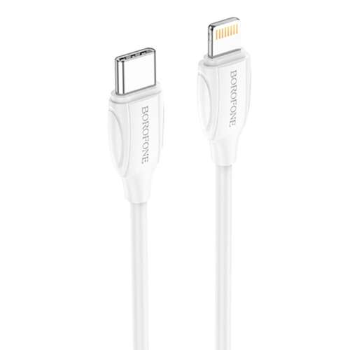 Borofone BX19 Weißes USB-C auf Lightning Kabel