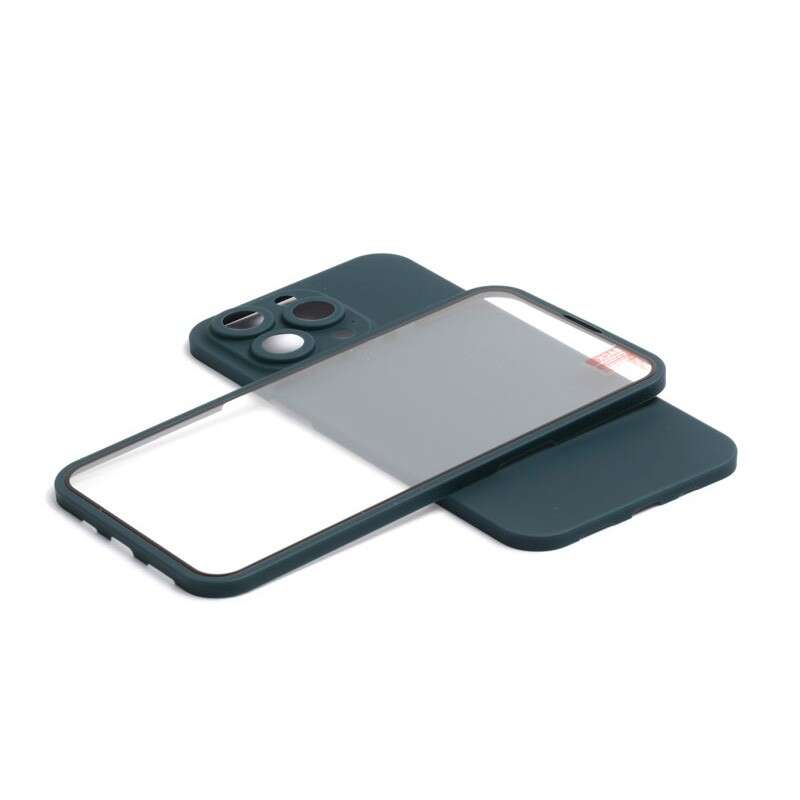 360 Full Body iPhone 12 Pro 6.1 TPU Tok + Üvegfólia Kék