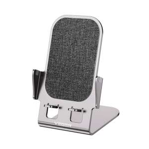 Veger Y53 Stand de încărcare wireless, Argintiu, 15W încărcare rapidă, certificat Qi, Compatibil cu iPhone și Android - Veger