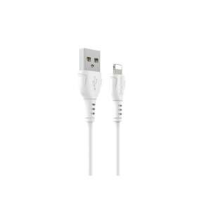 Cablu USB la Lightning Borofone BX51 Triumph, alb, 1 metru - Cabluri Lightning