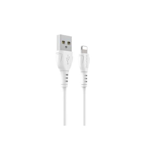 Cablu USB la Lightning Borofone BX51 Triumph, alb, 1 metru