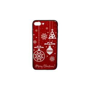 Üveges hátlappal rendelkezó telefontok karácsonyi mintával iPhone 7 Plus/8 Plus piros 49834055 