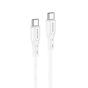 Borofone BX66 Biely USB-C na USB-C kábel - USB káble